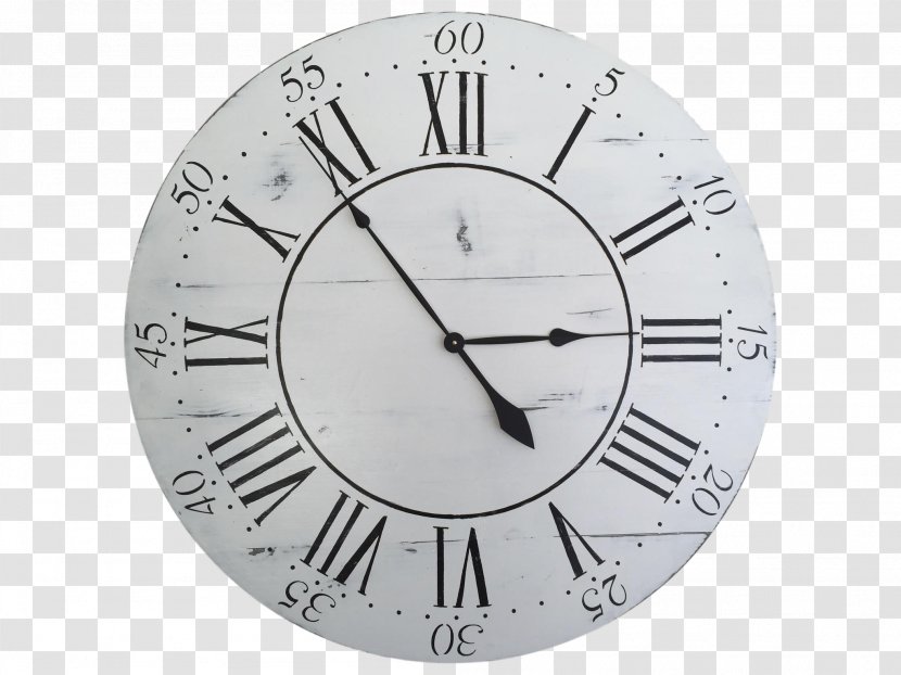 Stencil Clock Face Floating Shelf - Roman Numerals Transparent PNG