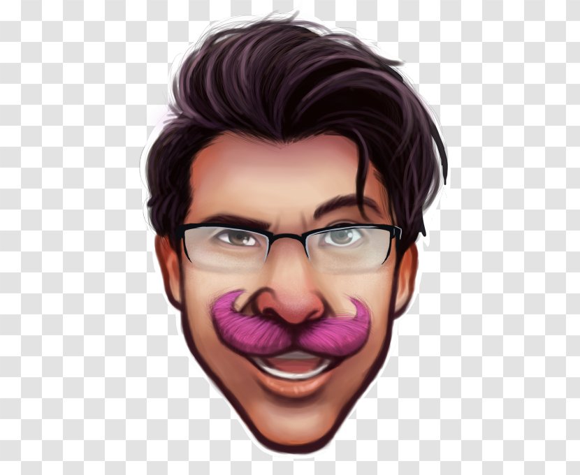 Markiplier YouTuber Nose Fan Art Face - Youtuber Transparent PNG