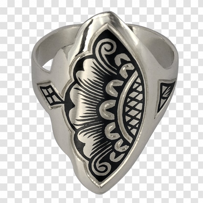 Silver Ring Niello Великоустюжское чернение по серебру Veliky Ustyug - Platinum Transparent PNG