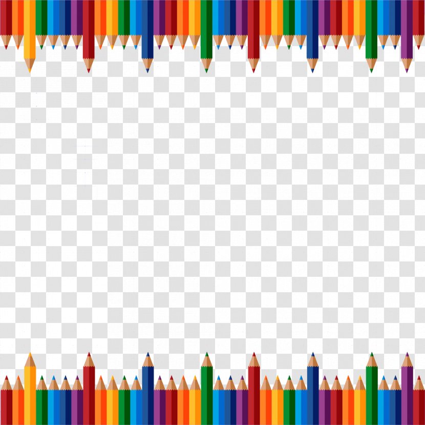 School Supplies - Hand-painted Background Pencils Transparent PNG