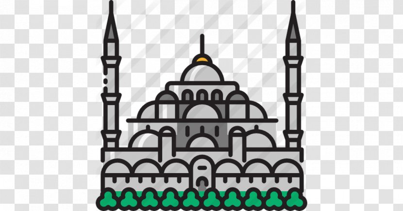 Sultan Ahmed Mosque Landmark Monument - Blue Transparent PNG