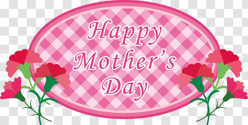 Happy Mothers Day With Carnation Clipart. - Silhouette - Flower Transparent PNG