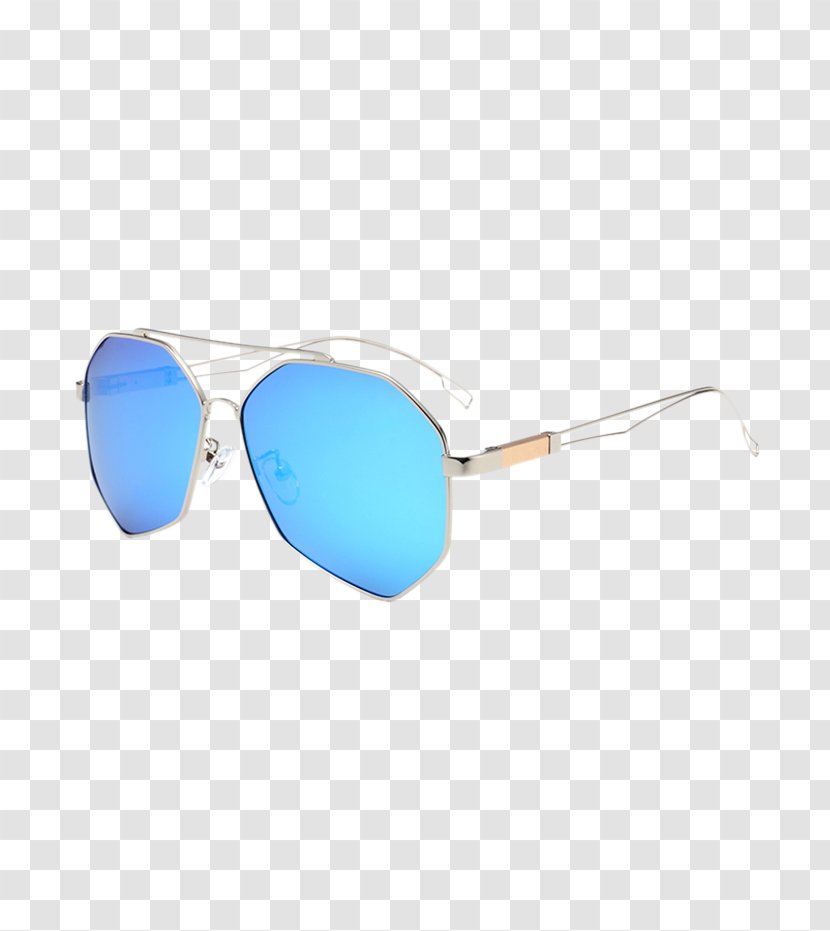 Sunglasses Eyewear Goggles Blue - Microsoft Azure - Irregular Border Transparent PNG