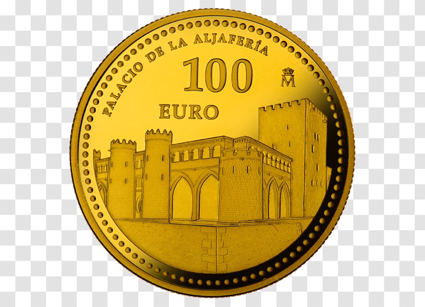 Gold Coin Centenario Euro Coins Transparent PNG