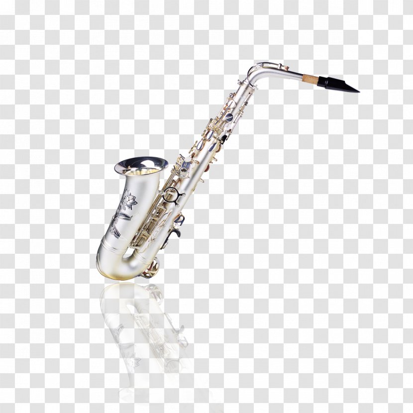 Saxophone Musical Instrument Wind Piano - Flower Transparent PNG