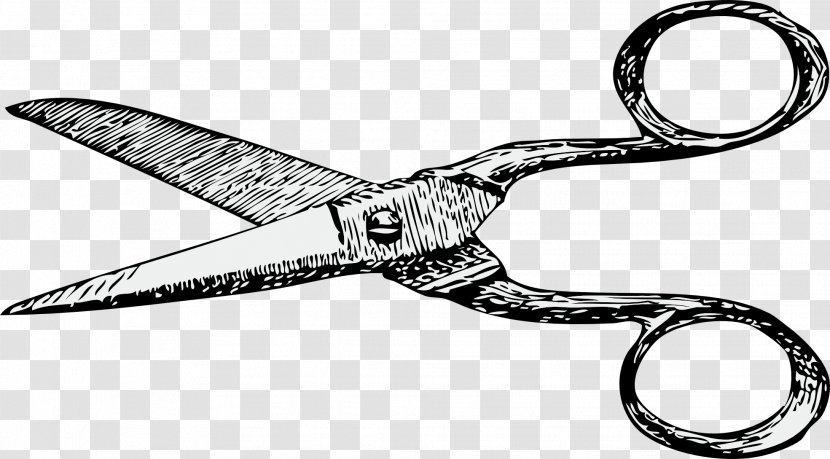Scissors Black And White Clip Art - Hardware - Cosmetologist Hairdresser Cliparts Transparent PNG