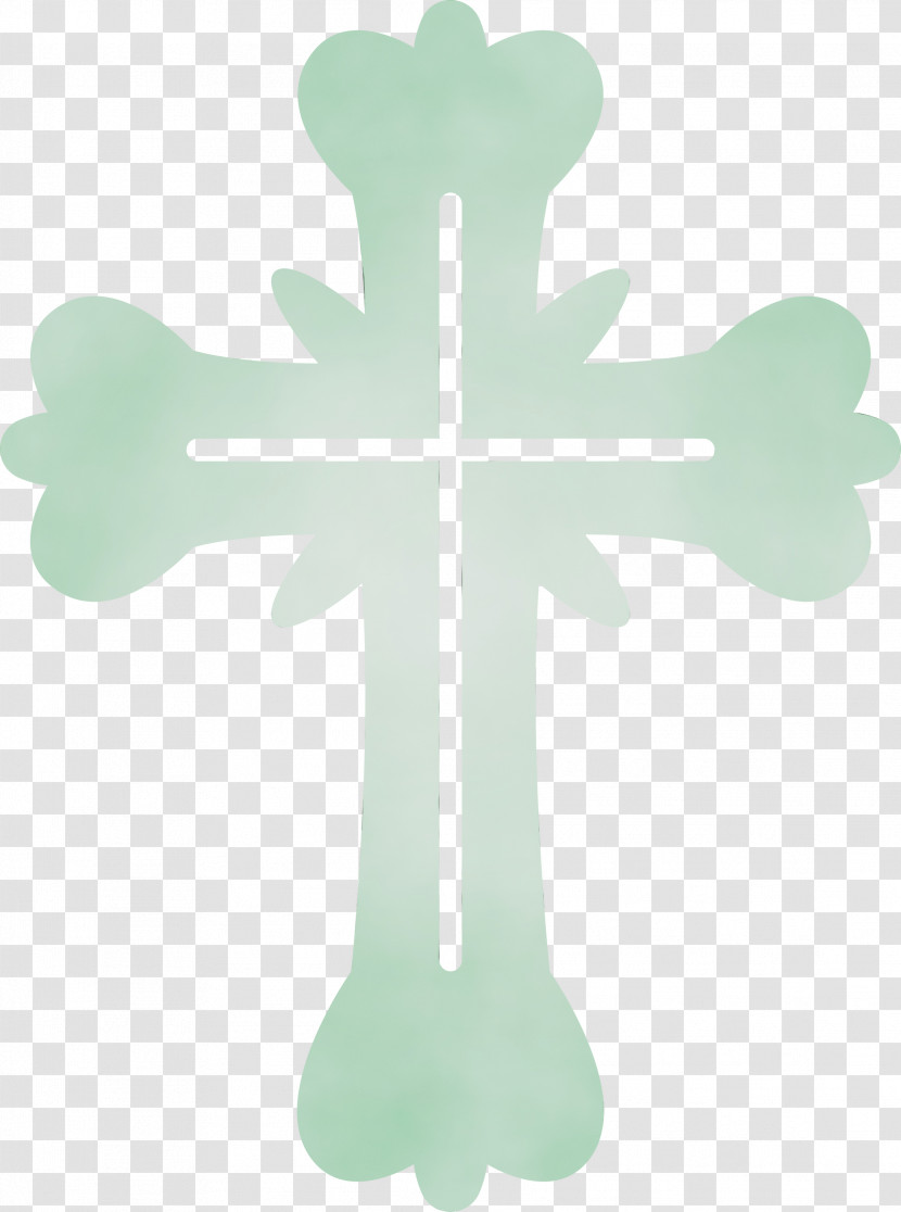 Green Cross Symbol Religious Item Transparent PNG