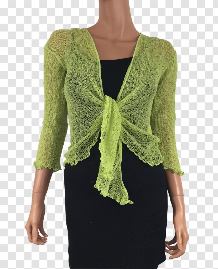 Cardigan Neck Sleeve Wool - Shrug Transparent PNG