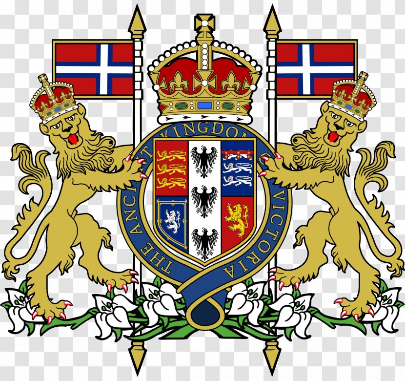 Victorian Era Crest Royal Coat Of Arms The United Kingdom Victoria - Government Transparent PNG
