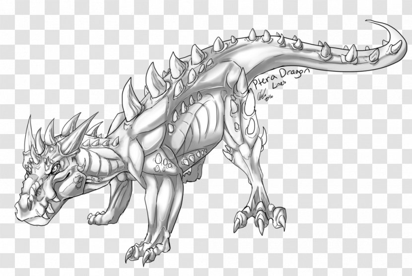 Line Art Drawing Shading Black And White - Reptile Transparent PNG