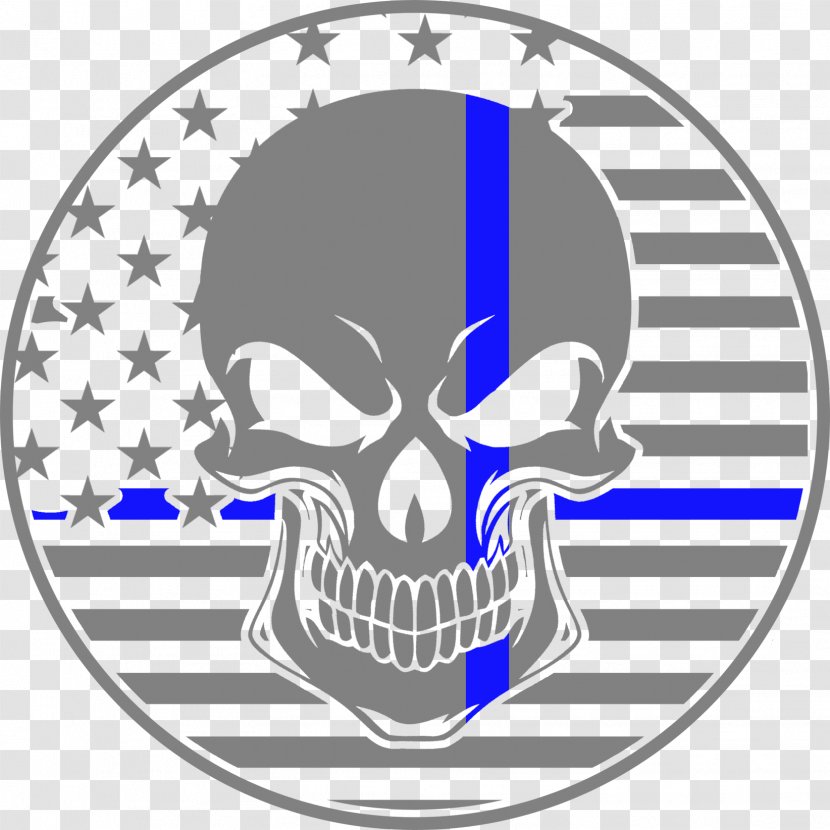 Thin Blue Line Police Officer Law Enforcement - Logo Transparent PNG