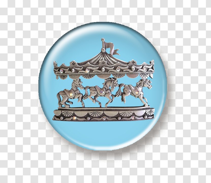 Blue Button Download - Turquoise - Merry-go-round Transparent PNG