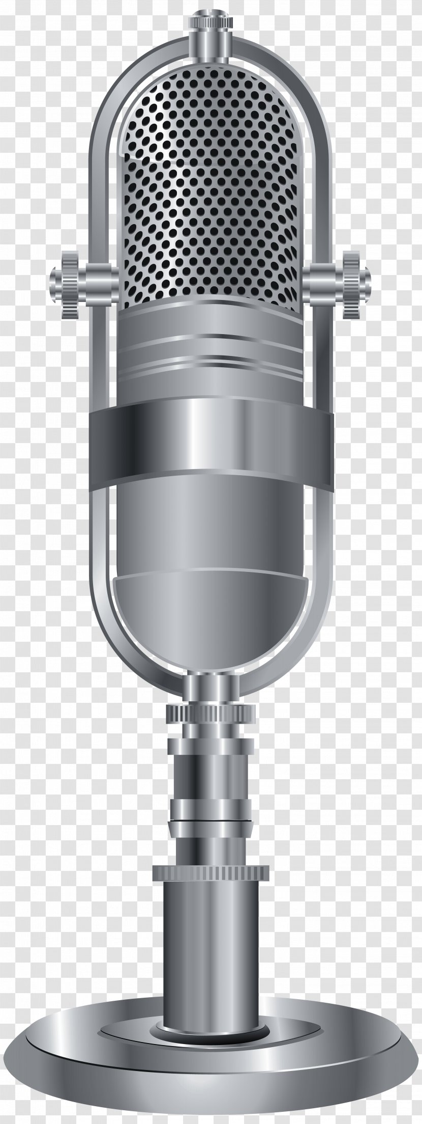 Microphone Clip Art - Flower - Studio Silver Image Transparent PNG