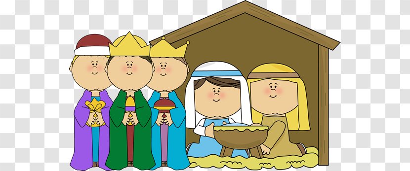 Nativity Scene Of Jesus Child Manger Clip Art - Stable Cliparts Transparent PNG