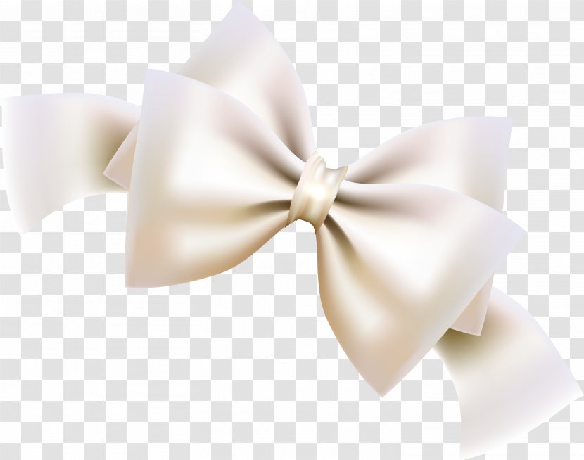 White Ribbon Shoelace Knot - Bow Tie - Little Fresh Transparent PNG