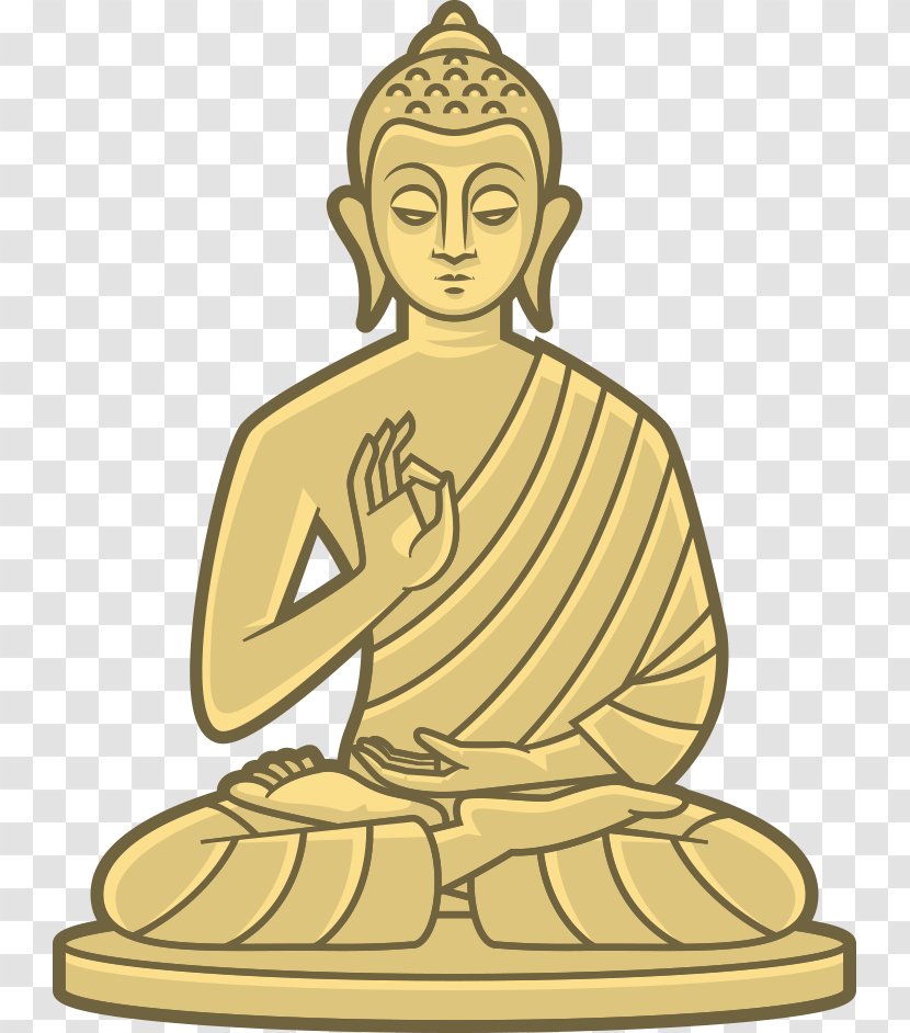 Golden Buddha Gautama Buddhism Illustration - Artwork - Vector Chanting Transparent PNG
