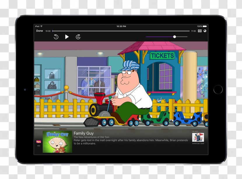 Peter Griffin Display Device IOS Multimedia The New Adventures Of Old Tom - Technology - Ipad 3 Transparent PNG