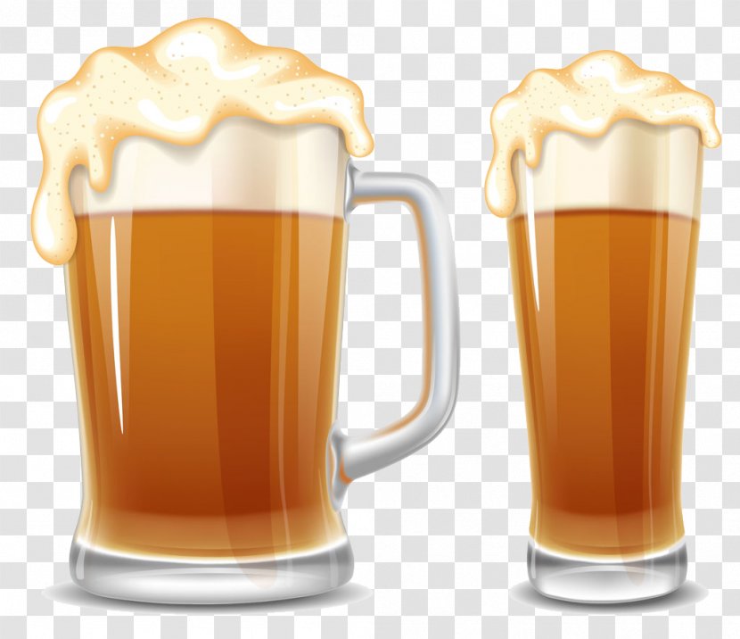 Beer Oktoberfest Cup Cartoon - Pint Us - Two Glasses Of Wine Image Transparent PNG