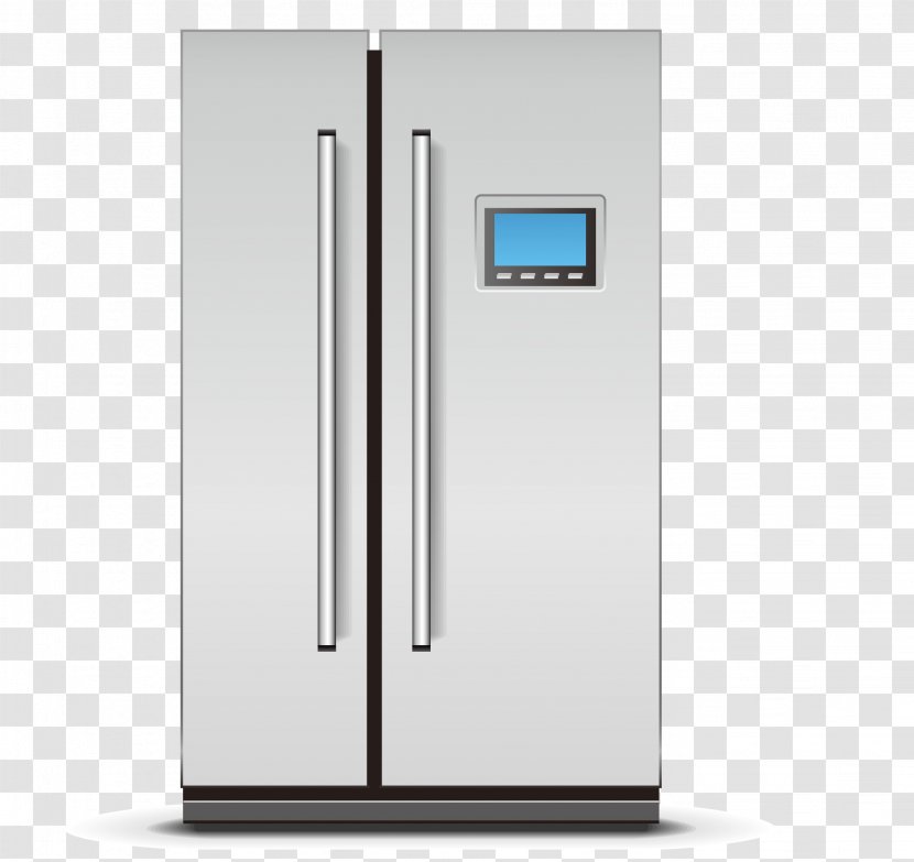 Refrigerator Euclidean Vector Icon - Home Appliance - Double-door Transparent PNG