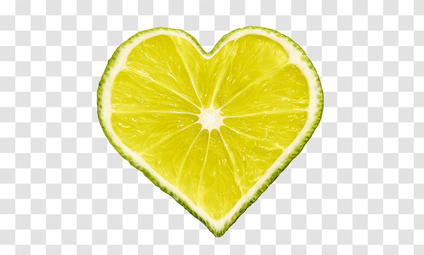 Sweet Lemon Persian Lime Key - Stock Photography - Heart-shaped Transparent PNG