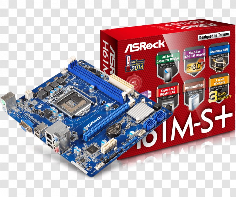 Graphics Cards & Video Adapters Motherboard Intel ASRock H61M-S - Computer - Alliance Supplement Usana Transparent PNG