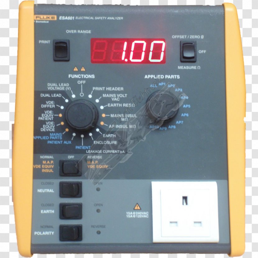 Fluke Corporation Electronics Measuring Instrument Multimeter Biomedical - Electronic Musical Instruments Transparent PNG