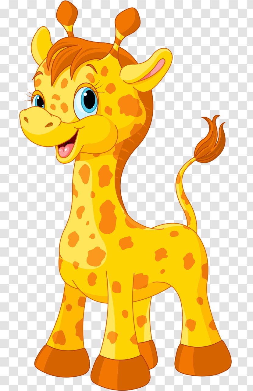 Giraffe Giraffidae Animal Figure Clip Art Yellow - Terrestrial Wildlife Transparent PNG