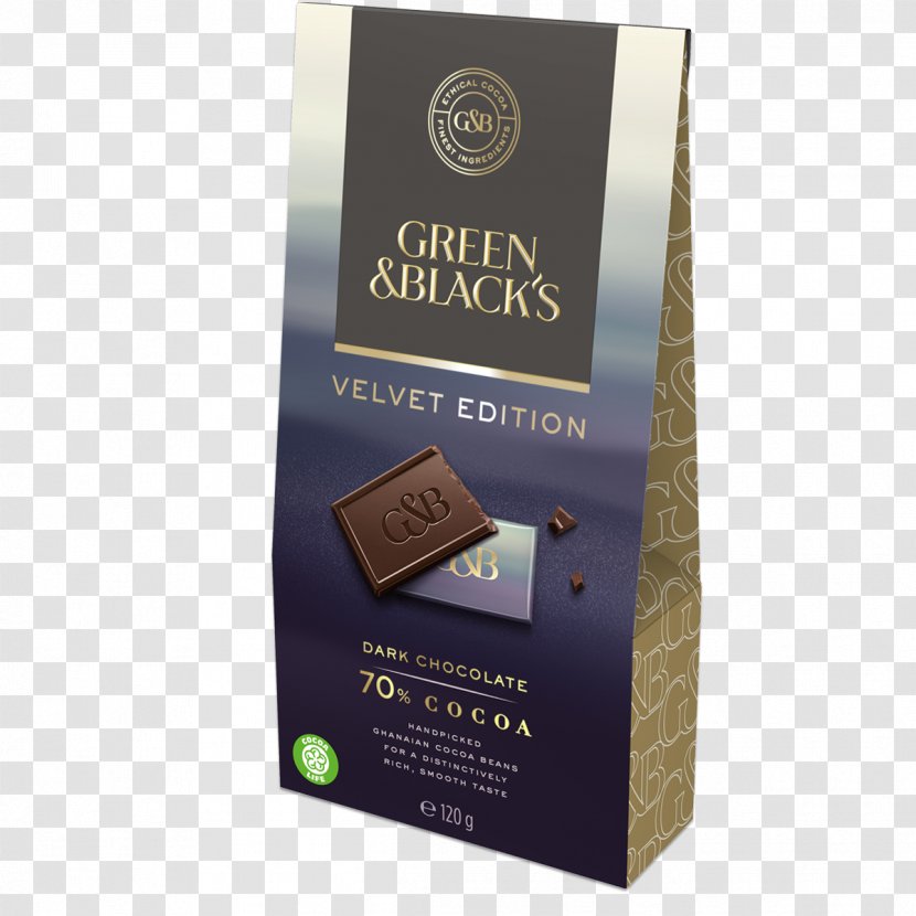Chocolate Bar Praline Green & Black's Organic Food - Velvet Box Transparent PNG
