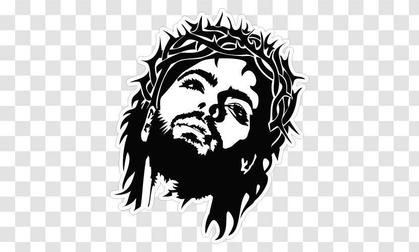 Vector Graphics Christianity Holy Face Of Jesus Image - Depiction - Christian Cross Transparent PNG