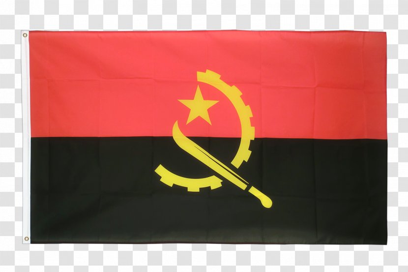 Flag Of Angola Angolan War Independence Yugoslavia - Rectangle Transparent PNG