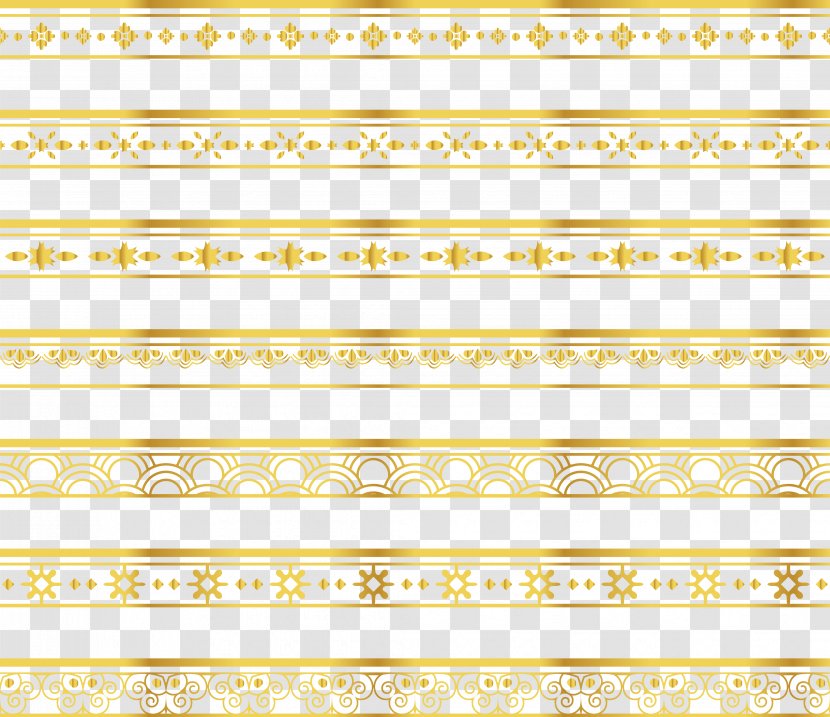 Yellow Angle Pattern - Text - Delicate Gold Lace Border Transparent PNG