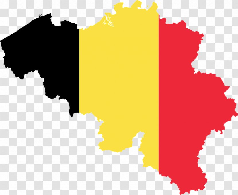 Flag Of Belgium Map National Transparent PNG