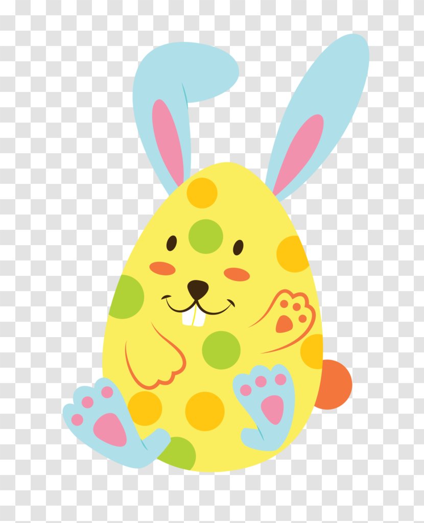 Easter Bunny Egg Rabbit Tattoo - Baby Toys Transparent PNG