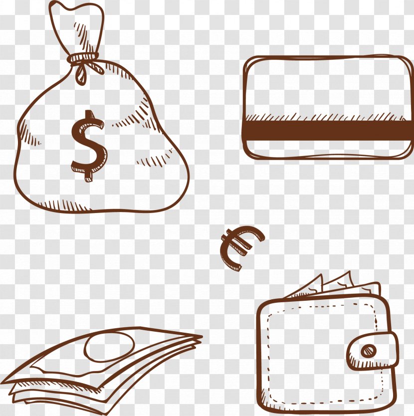 Money Finance Sketch - Text - Financial Credit Card Transparent PNG