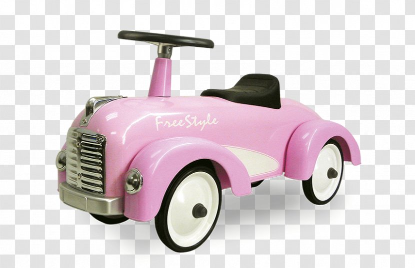 Pink Color Retro Style Red Kick Scooter - Model Car - Speedster Transparent PNG