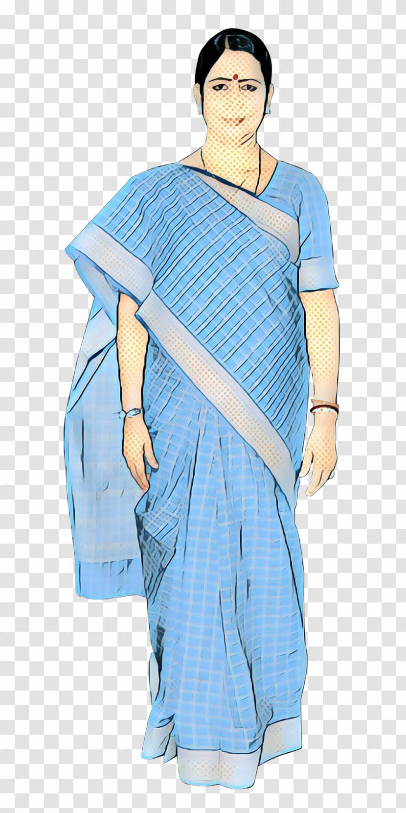 Retro Background - Standing - Dress Sari Transparent PNG