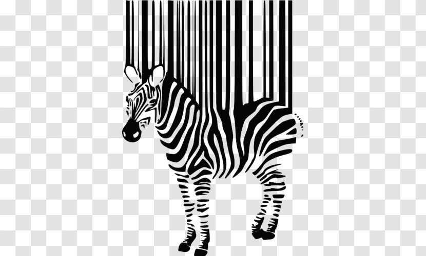 Wall Decal Barcode Paper Zebra Technologies - Black And White Transparent PNG