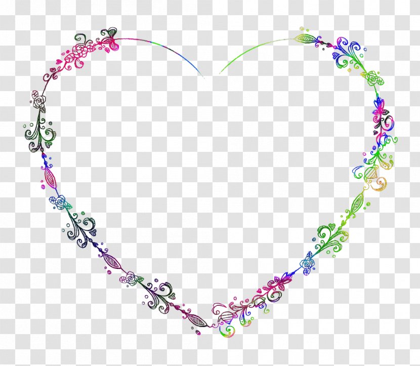 Necklace Body Jewellery Heart Purple - Love Jewelry Transparent PNG