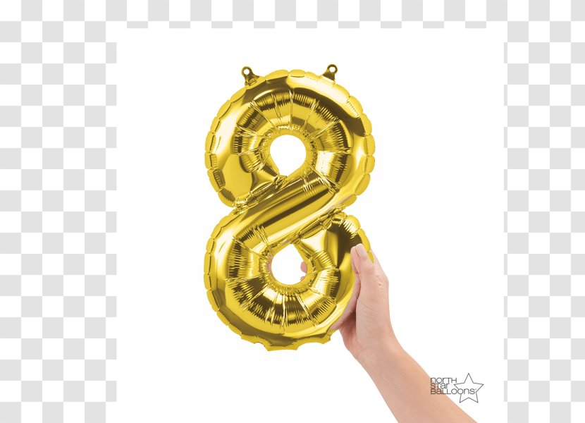 Toy Balloon Gold Number Birthday - Atmosphere Of Earth Transparent PNG