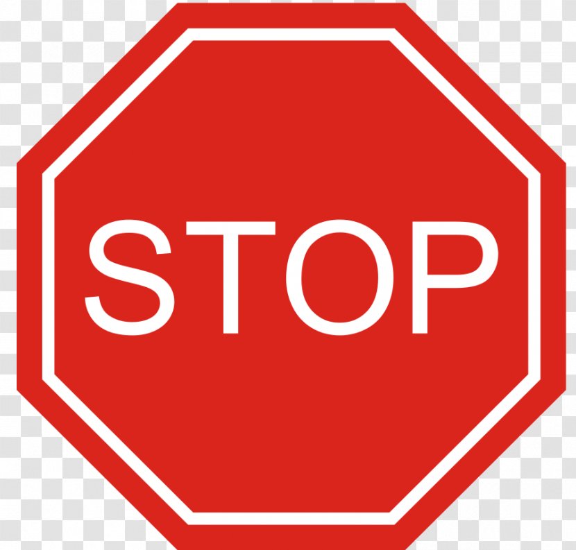 Stop Sign Traffic Clip Art - Warning - Saxaphone Clipart Transparent PNG
