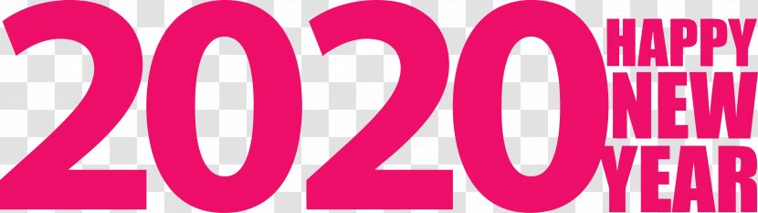 Happy New Year 2020 - Pink - Love Magenta Transparent PNG