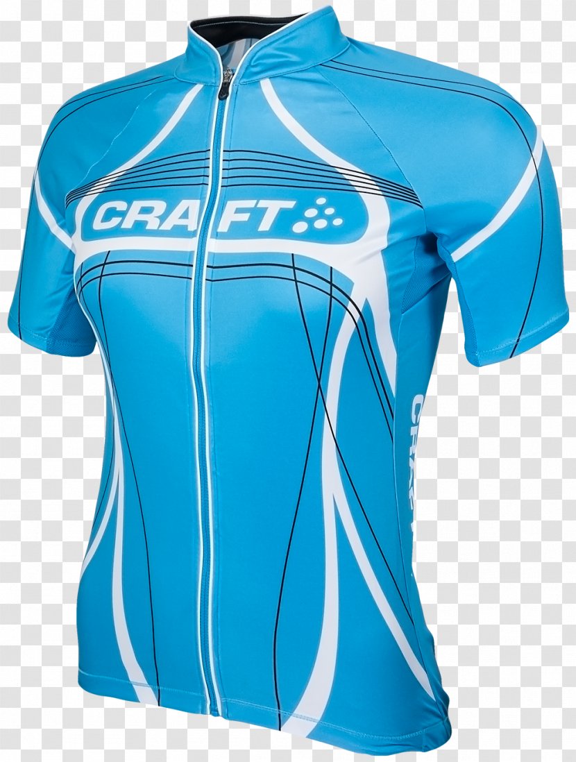 Sports Fan Jersey Sleeve Cycling Tennis Polo - Turquoise - Shirt Transparent PNG
