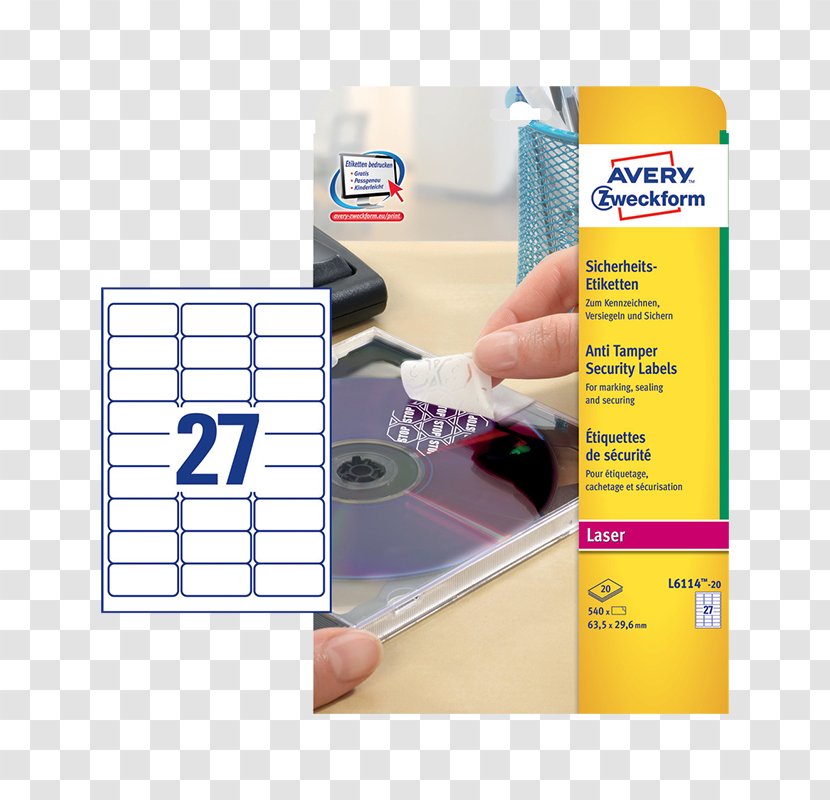 Label Paper Avery Dennison Adhesive Tape Sicherheitsetikett - Plastic - Etikett Transparent PNG