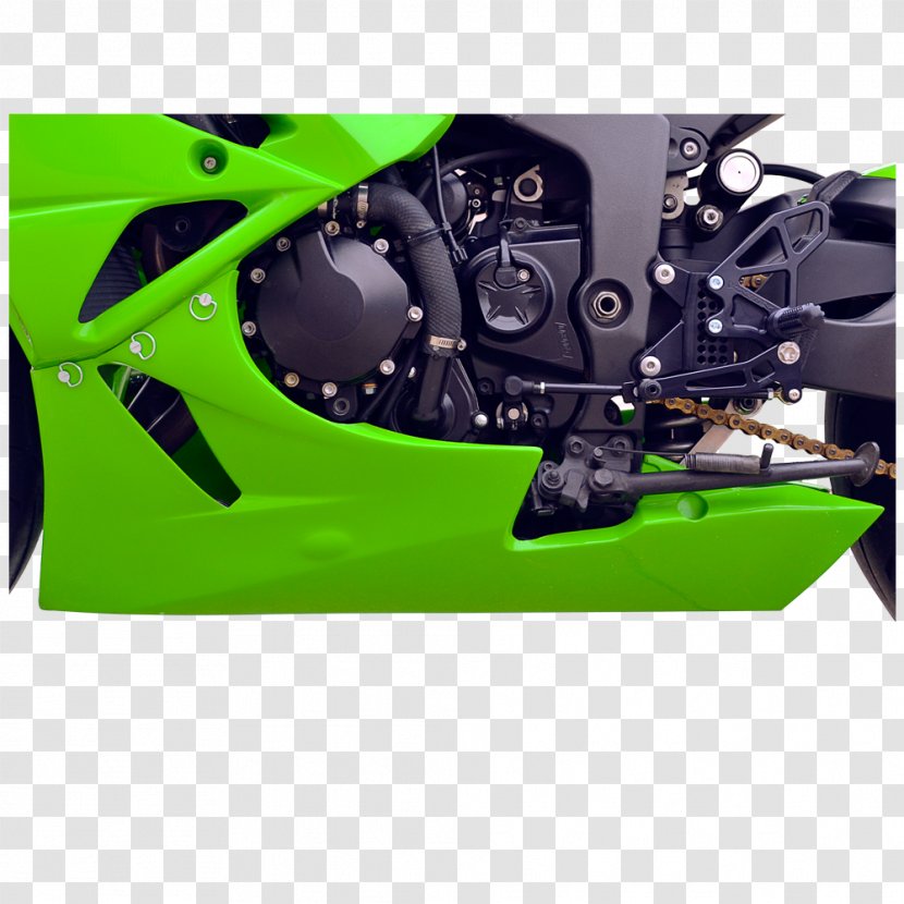 Car Ninja ZX-6R Kawasaki Motorcycles Green - Auto Part - Zx6r Transparent PNG