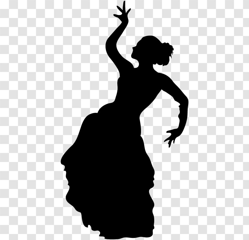 Silhouette Flamenco Dance - Cartoon - Ali Transparent PNG