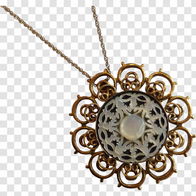 Locket Necklace Silver - Metal - Carved Exquisite Transparent PNG