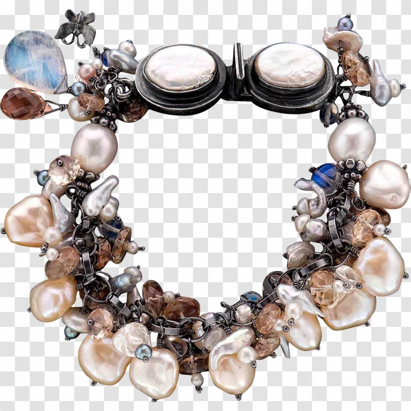 Cultured Freshwater Pearls Oregon Sunstone Bracelet - Gemstone Transparent PNG