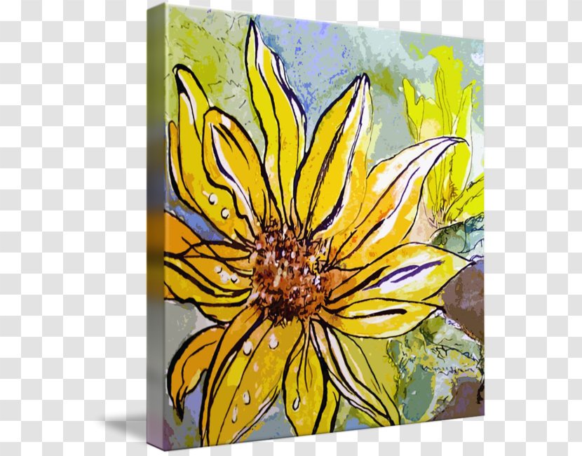 Painting Insect Bee Pollinator Art - Watercolor Sunflowers Transparent PNG