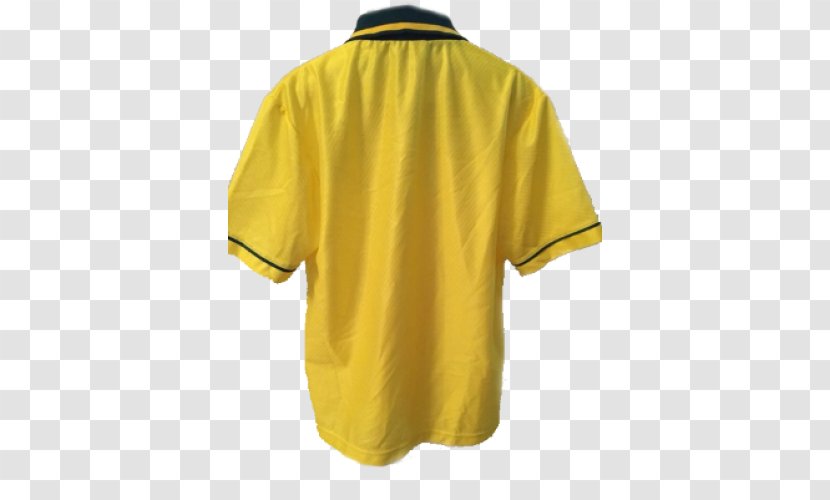 T-shirt Polo Shirt Collar Button - Active - Brazil National Football Team Transparent PNG