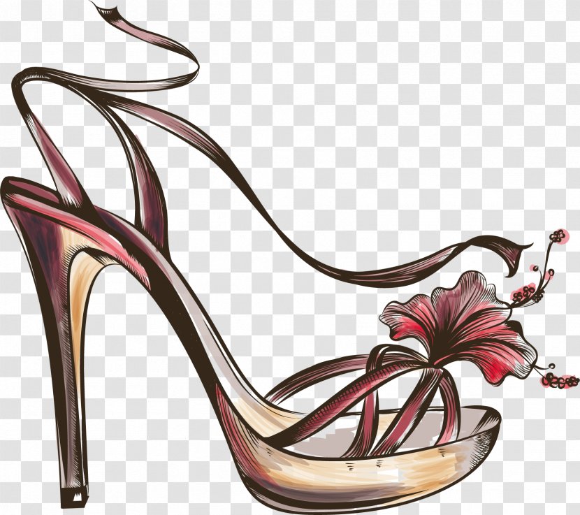 Sandal Shoe Designer High-heeled Footwear - Handmade Sandals Material Transparent PNG